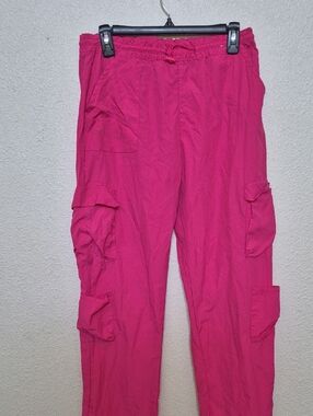 Women’s Cargo Jogger Pants - Hot Pink